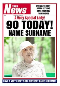 Tap to view Your News - Her 90th Full Image