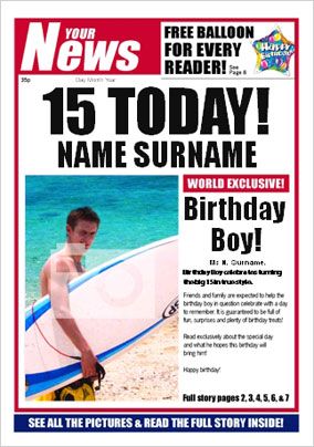 Your News - His 15th