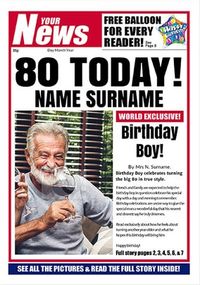 Tap to view Your News - His 80th