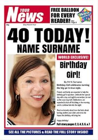 Tap to view Your News - Her 40th
