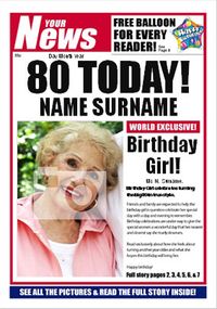 Tap to view Your News - Her 80th