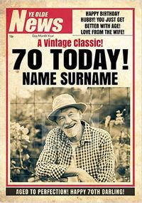 Tap to view Your News - Ye Olde His 70th