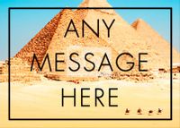 Tap to view Personalised Photo Postcard - General Black Text