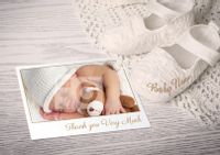 Tap to view Baby Shoes Thank You Postcard