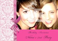 Tap to view Elegant Pink Personalised Invite Postcard