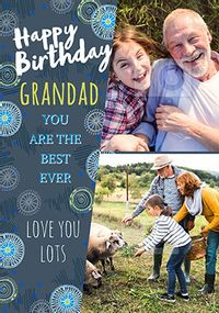 Tap to view Happy Birthday Grandad Photo Postcard
