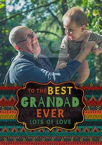 Tap to view The Best Grandad Ever Photo Postcard