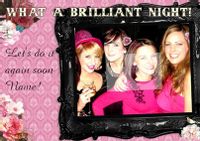 Tap to view Brilliant Night Pink Photo Postcard