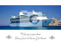 Tap to view Elegant Landscape Cruise Holiday Postcard