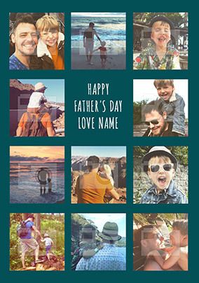 Father's Day Multi Photo Postcard