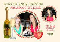 Tap to view Prosecco O'clock Party Invite Photo Postcard