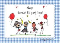 Tap to view Blue Party Time Kids Birthday Postcard - Juicy Lucy