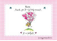 Tap to view Pink & White Personalised Thank You Postcard