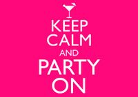 Tap to view Keep Calm Party On Invite Postcard