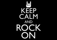 Tap to view Keep Calm Rock On Invite Postcard