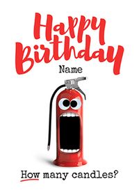 How Many Candles Personalised Postcard