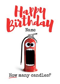 Tap to view How Many Candles Personalised Postcard