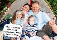 Tap to view Speech Bubble & Photo Family Postcard