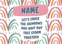 Tap to view Let's Chase the Rainbows Personalised Postcard