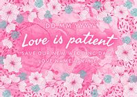 Tap to view Love is Patient Personalised Postcard