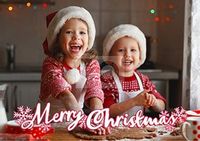 Tap to view Merry Christmas Landscape Photo Postcard