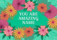 You Are Amazing Personalised Postcard