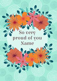 So Very Proud of You Personalised Postcard