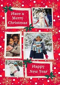 Merry Christmas & a Happy New Year Photo Postcard