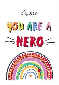 Tap to view You are a Hero Personalised Poster