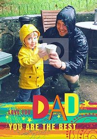 Tap to view Love You Dad Rainbow Photo Poster