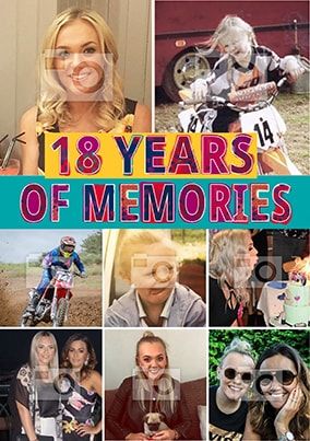 18 Years Of Memories Photo Poster