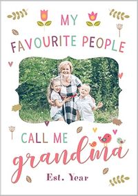 Call Me Grandma Photo Poster