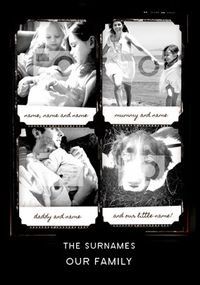 Retro Booth Family Poster