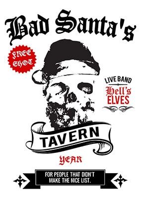 Bad Santa Tavern Poster