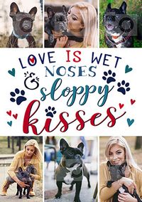 Tap to view Sloppy Kisses Dog Multi Photo Small Poster