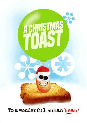 Flip Reveal Toast Photo Christmas Card
