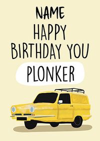Birthday Plonker Personalised Card
