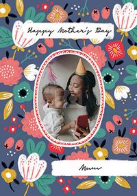 Tap to view Pretty Flowers Photo Mothers Day Card