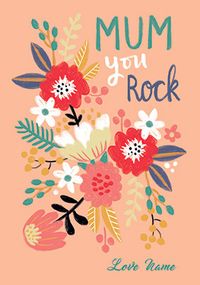 Tap to view Mum You Rock Personalised Mothers day Card.
