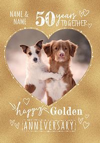 50 Years Personalised Golden Anniversary Card