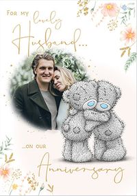 Tap to view Me To You Soft Floral Husband On Our Anniversary Photo Card