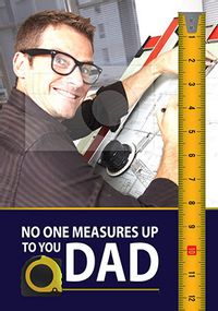 Tap to view No One Measures Up Fathers Day Photo Card