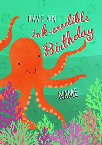 Tap to view Ink-credible Personalised Birthday Card