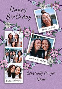 Tap to view Five Photo Birthday Card