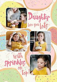 Daughter Love You Lots Photo Birthday Card