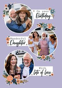 Tap to view Dainty Days Photo Daughter Birthday Card