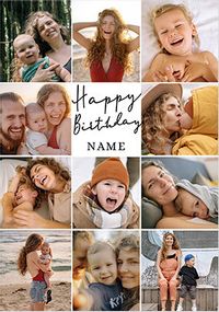 11 Photo Birthday Card