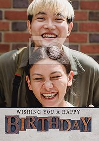 Wishing You a Happy Birthday Photo Card