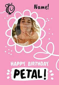 Tap to view Happy Birthday Petal Photo Card