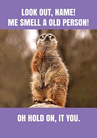 Tap to view Old Person Personalised Birthday Card